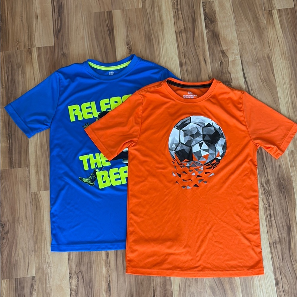 Athletic Works Performance Active Tees (LOT OF 2) | Size Boys Large 10/12
